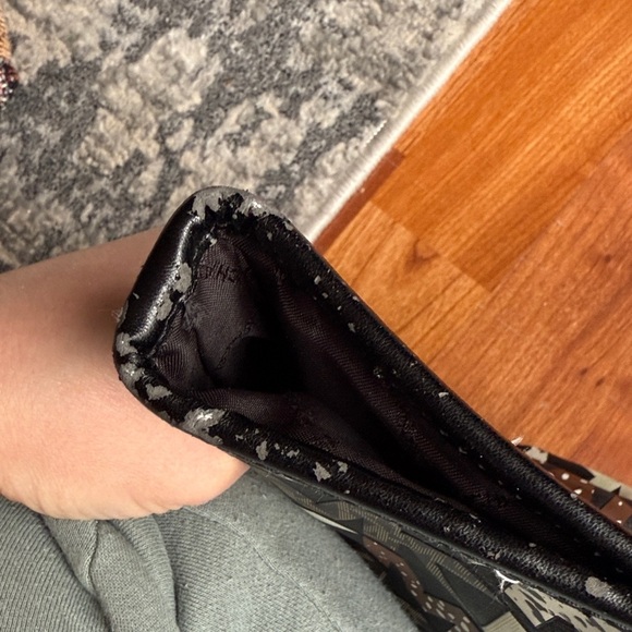 Michael Kors Jet Set Travel Medium Carryall Tote Designer Animal Print Gold Used - Picture 8 of 15